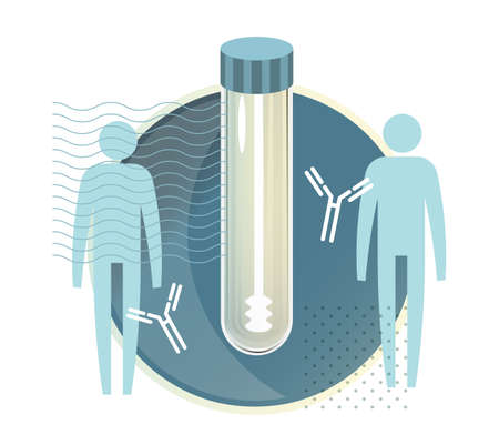 Serologic Test (Antibody)のイラスト素材