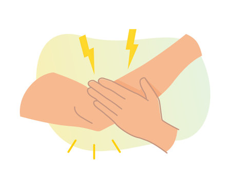 Elbow Joint Pain illustrationのイラスト素材
