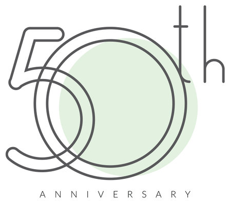 50 Years Anniversary Logo as   Fileのイラスト素材