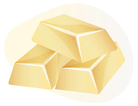 Gold Bar 24 Carat Icon stock illustration as EPS 10 Fileのイラスト素材