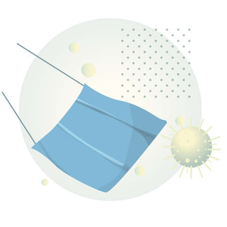 Respiratory Protective Mask - Non Wooven - Icon asのイラスト素材