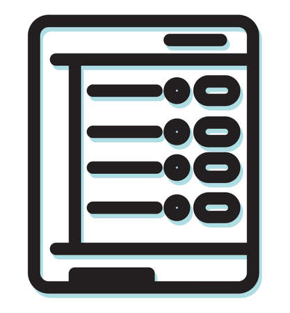 EVM - Electronic Voting Machine Icon as EPS 10 Fileのイラスト素材
