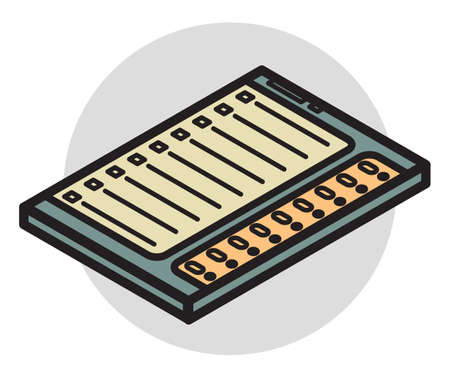 EVM - Electronic Voting Machine Icon as EPS 10 Fileのイラスト素材