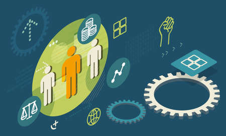 Free Market Society - Abstract Illustration as EPS 10 File