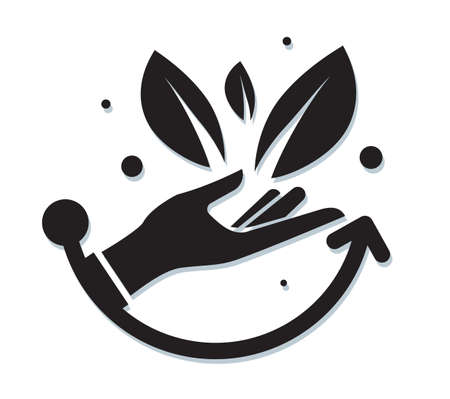 Sustainability - Plant Icon stock illustration as   Fileのイラスト素材