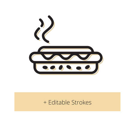 Burger - Hamburger -  Fast food - Junk Food Icon as EPS 10 fileのイラスト素材