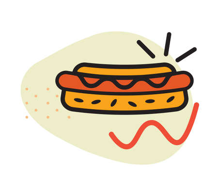 Burger - Hamburger -  Fast food - Junk Food Icon as EPS 10 fileのイラスト素材