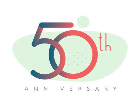 50 Years Anniversary Logo as EPS 10 Fileのイラスト素材