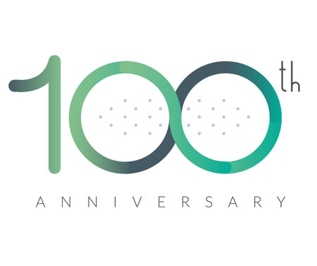 100 Years Anniversary - Illustration as EPS 10 Fileのイラスト素材