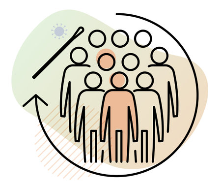 Community Level Nasal Swab - Nasopharyngeal Swab Testing and Sample collectionのイラスト素材