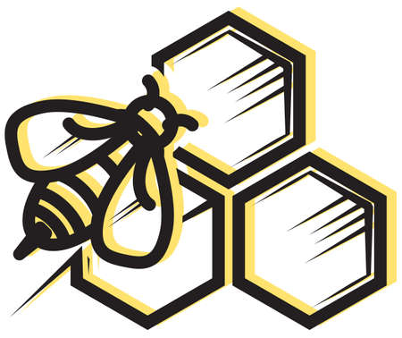 Honey Bee Icon as EPS 10 File
