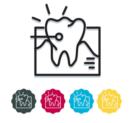 Dental X-Ray - Teeth Care Stock Icon as EPS 10 Fileのイラスト素材