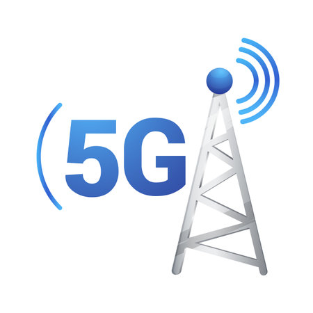 5G Technology Abstract Illustration as EPS 10 Fileのイラスト素材