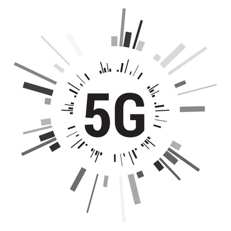 5G Technology Concept Icon as EPS 10 Fileのイラスト素材