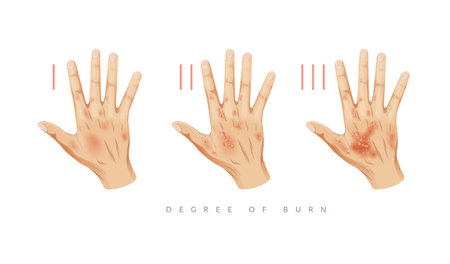 Degree of Burn - Icon as EPS 10 Fileのイラスト素材