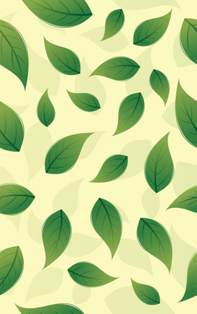 Seamless Abstract Leaf Pattern - Stock Illustration as EPS 10 Fileのイラスト素材