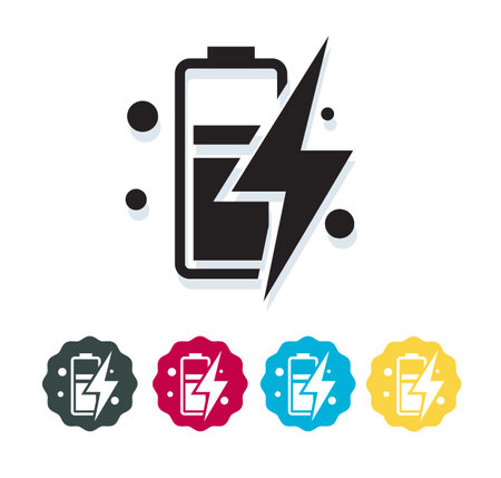 Battery Charging Management - Stock Icon as EPS 10 Fileのイラスト素材