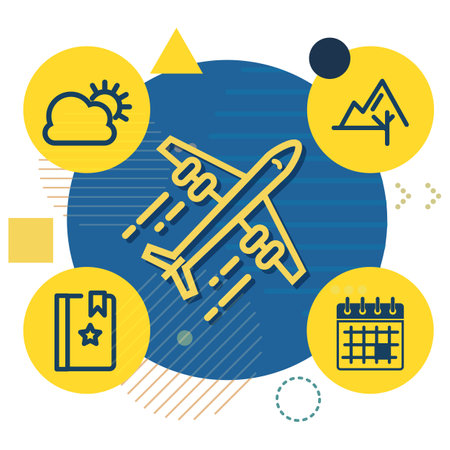 Travel Planning Abstract Illustration as EPS 10 Fileのイラスト素材