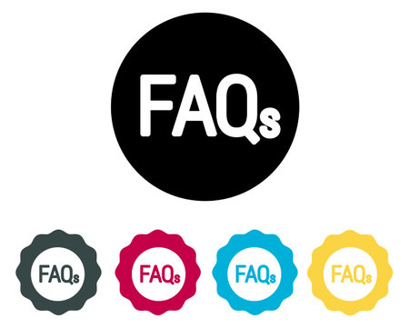Frequently Asked Questions - FAQs- Icon as EPS 10 Fileのイラスト素材