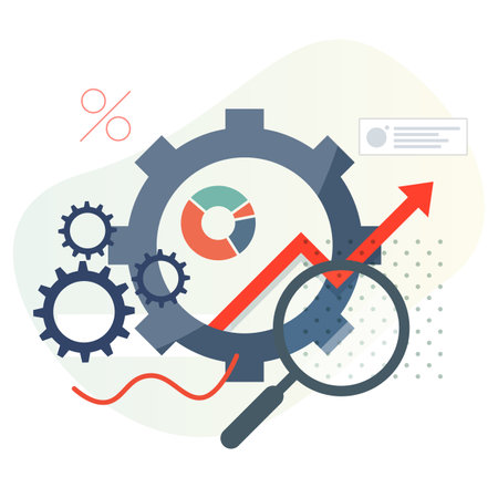 Business Process - Growth - Abstract Illustration as EPS 10 Fileのイラスト素材