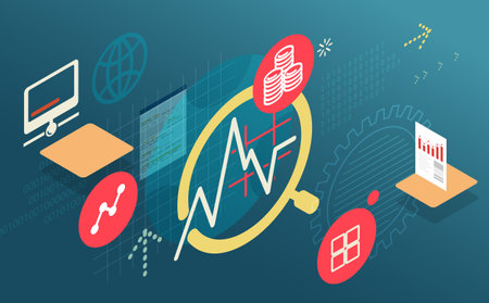 Business Finance Abstract - Illustration as EPS 10 Fileのイラスト素材