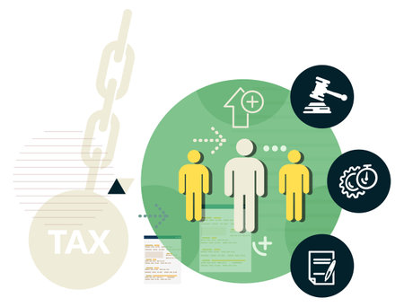 Tax Impact Abstract - Illustration as EPS 10 Fileのイラスト素材