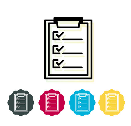 Survey Icon - stock illustration as EPS 10 Fileのイラスト素材
