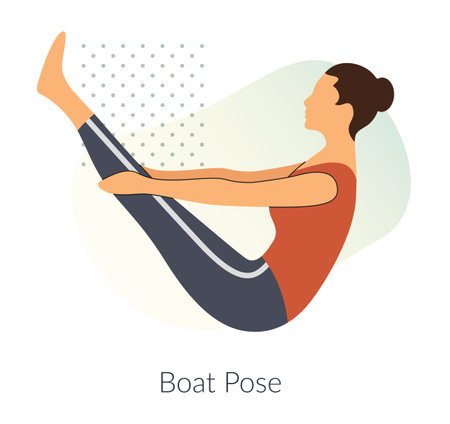 Yoga Pose - Healthy Living  - Illustration as EPS 10 Fileのイラスト素材