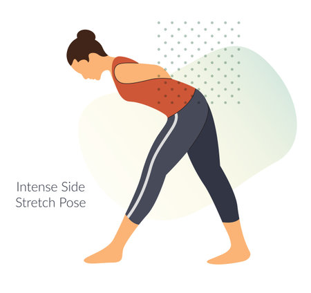 Yoga Pose - Healthy Living  - Illustration as EPS 10 Fileのイラスト素材
