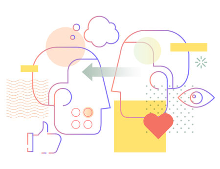 Empathy - Empathetic Design - Illustration as EPS 10 Fileのイラスト素材