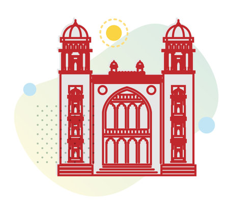 Chennai City Icon - Madras Law College - Stock Icon as EPS 10 Fileのイラスト素材