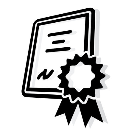 Certificate Award Icon - Illustration as EPS 10 Fileのイラスト素材