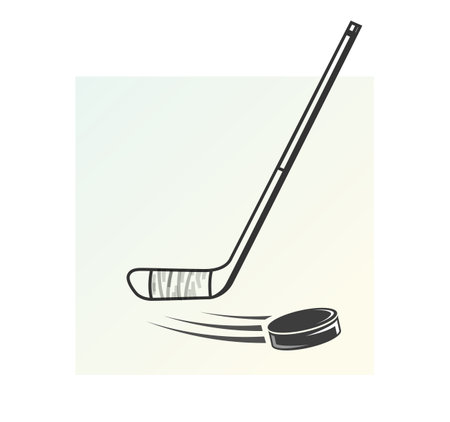Ice Hockey - Sports Symbol - Stock Illustration as EPS 10 Fileのイラスト素材
