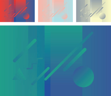 Two Tone Gradient Easy to change Abstract Background using Geometric Shapes as EPS 10 Fileのイラスト素材