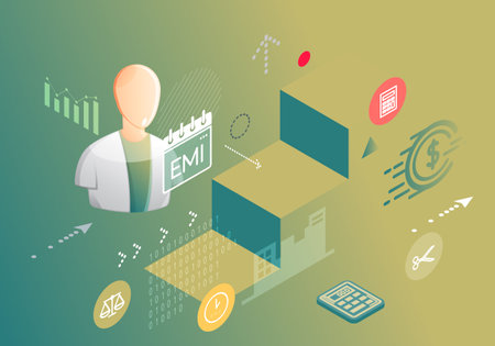EMI Payment Abstract Illustration as EPS 10 Fileのイラスト素材