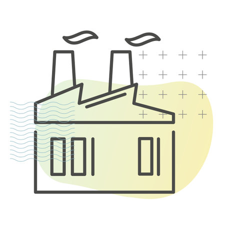 Industry Building Icon as EPS 10 Fileのイラスト素材
