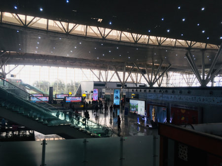 Departure Hall at Swami Vivekananda Airport - Raipur ,  India on 28th December 2023 as JPG Fileのeditorial素材