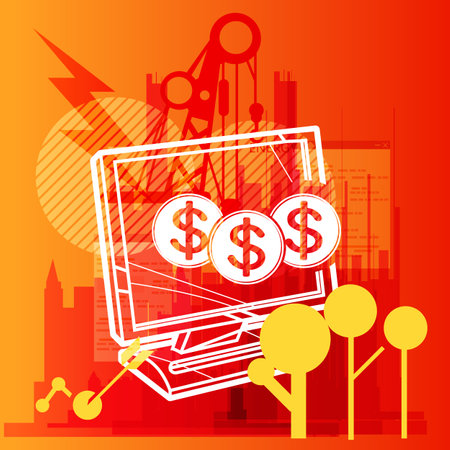 Industry Growth with Finance Challenges - Abstract Concepts as EPS 10 Fileのイラスト素材