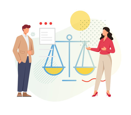 Gender Equality at Workplace and Gender pay equality - ESG - Stock Illustration  as EPS 10 Fileのイラスト素材