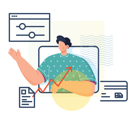 Affordable Customized Business Solutions - Icon as EPS 10 Fileのイラスト素材