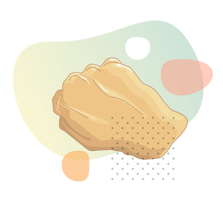 Human Hand - Punch Gesture - Illustration as EPS 10 Fileのイラスト素材