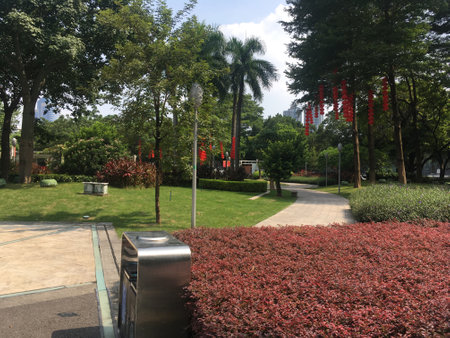 Public park at Haizhu Square, Guangzhou China - Stock Image as JPG Fileの写真素材