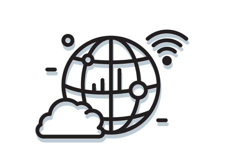 Global Communication Icon as EPS 10 Fileのイラスト素材