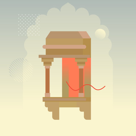 Jharokha Frame - Window Elements for Invitations - Stock Illustration as EPS 10 Fileのイラスト素材