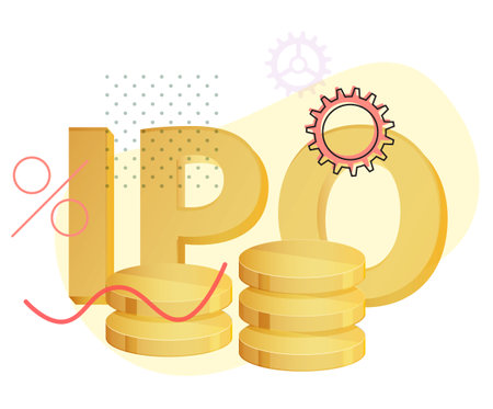 IPO Initial Public Offering - Stock Illustration as EPS 10 Fileのイラスト素材