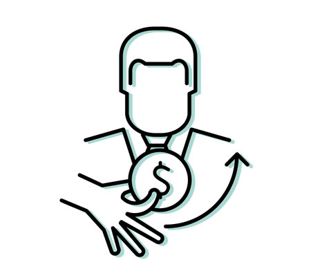 Smart Financial Investor - Icon as EPS 10 Fileのイラスト素材