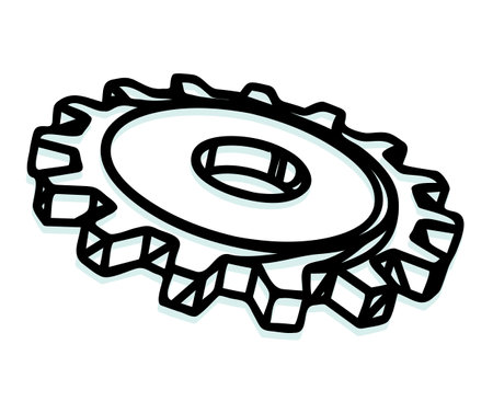 Gear - Process Icon - Stock Illustration as EPS 10 Fileのイラスト素材