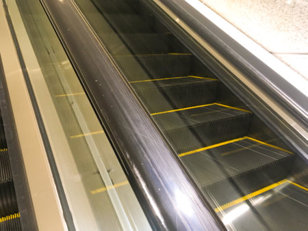 Escalator Motion Background - Stock Image as JPG Fileの写真素材
