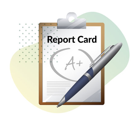 Report Card Stock Illustration as EPS 10 Fileのイラスト素材