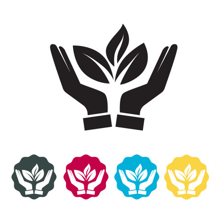Human Hands Nurture Idea - Stock Icon as EPS 10 Fileのイラスト素材